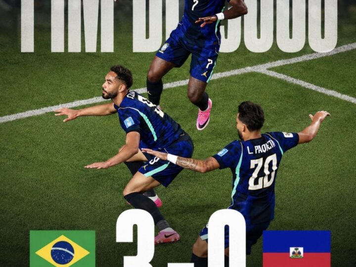 Brasil vence Haiti por 3 a 0 e ganha força na luta pela classificação