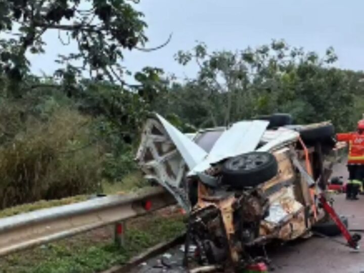 Homem morre após colisão entre carro e carreta na BR-163, em Rio Verde de Mato Grosso