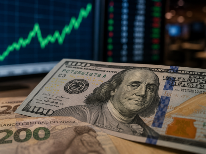 Dólar dispara e fecha perto de R$ 5,20 com pressão externa e cautela sobre juros nos EUA