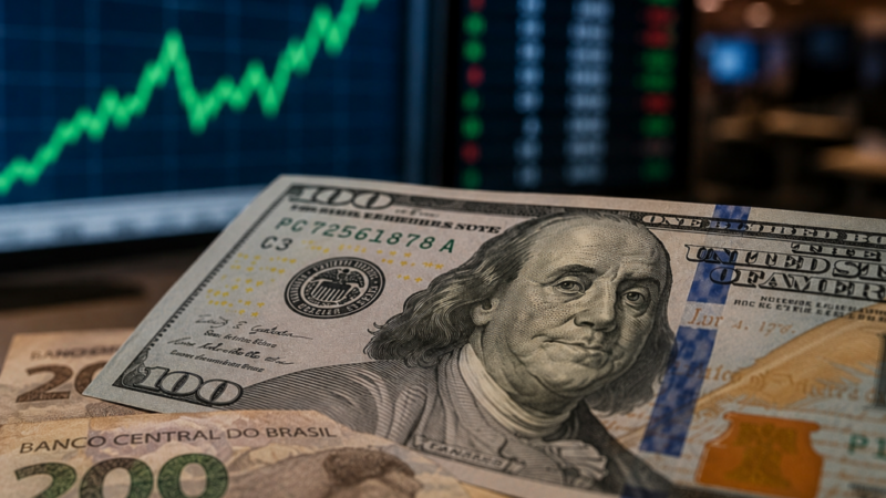 Dólar dispara e fecha perto de R$ 5,20 com pressão externa e cautela sobre juros nos EUA