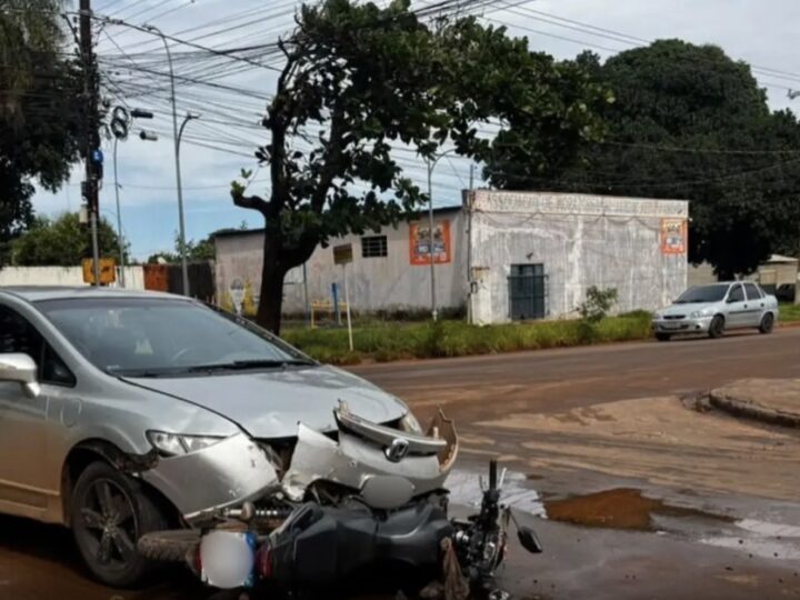 Avanço de preferencial provoca acidente em Campo Grande e deixa mãe e filha feridas