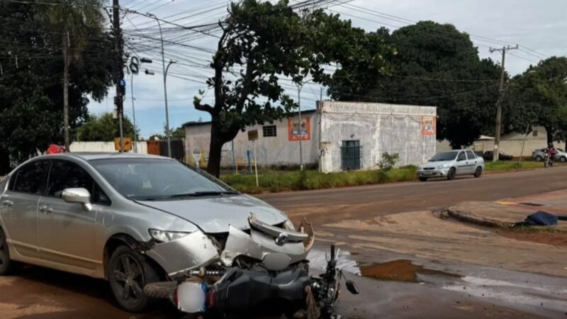 Avanço de preferencial provoca acidente em Campo Grande e deixa mãe e filha feridas