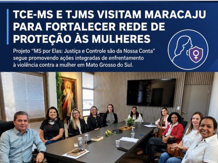 TCE-MS e TJMS visitam Maracaju para fortalecer rede de proteção às mulheres