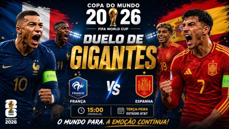 França e Espanha disputam vaga na final da Copa do Mundo em duelo de gigantes
