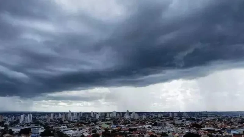 Inmet emite alerta de tempestade para nove cidades do sul de MS com risco de granizo e ventos fortes