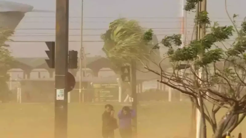 Campo Grande entra em alerta para vendaval e previsão indica chuvas com tempestades até sábado