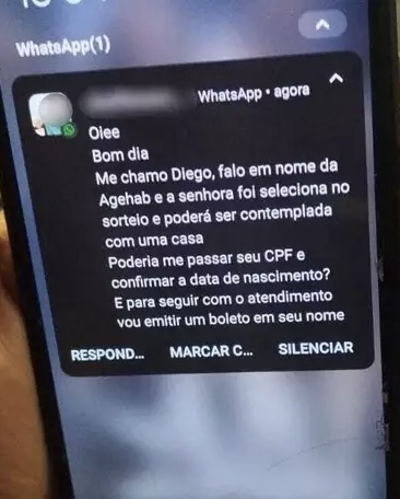 Golpistas se passam por servidores da Agehab e cobram taxa por falsa moradia
