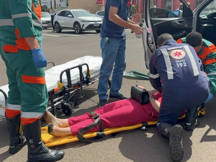 Motorista passa mal ao volante e causa acidente no centro de Campo Grande