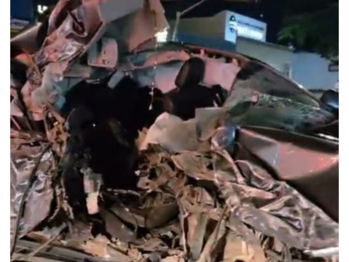 Motorista embriagado é preso após bater Hilux em carro e desacatar policiais em Campo Grande