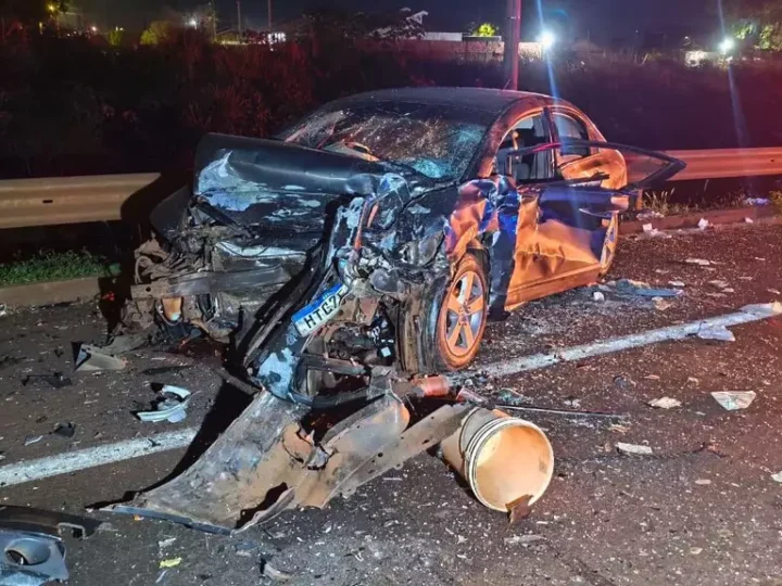 Colisão envolvendo três veículos deixa um morto e feridos na BR-163, em Dourados
