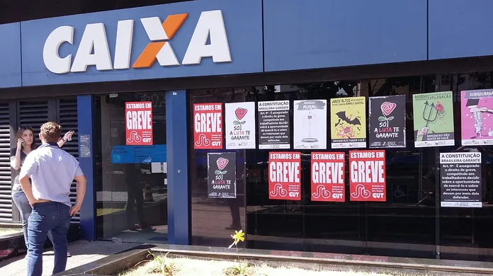 Bancários da Caixa decidem cruzar os braços em Campo Grande a partir desta quinta-feira