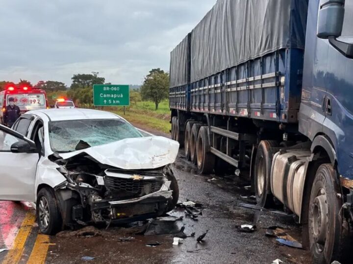 Tragédia na BR-060: mulher morre em acidente durante viagem para Campo Grande