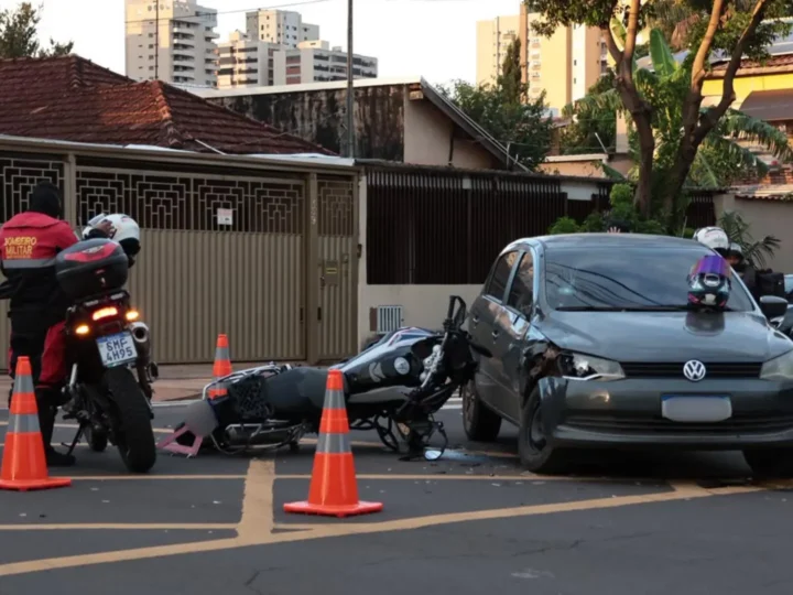 Motociclista fica ferido em acidente no dia do aniversário