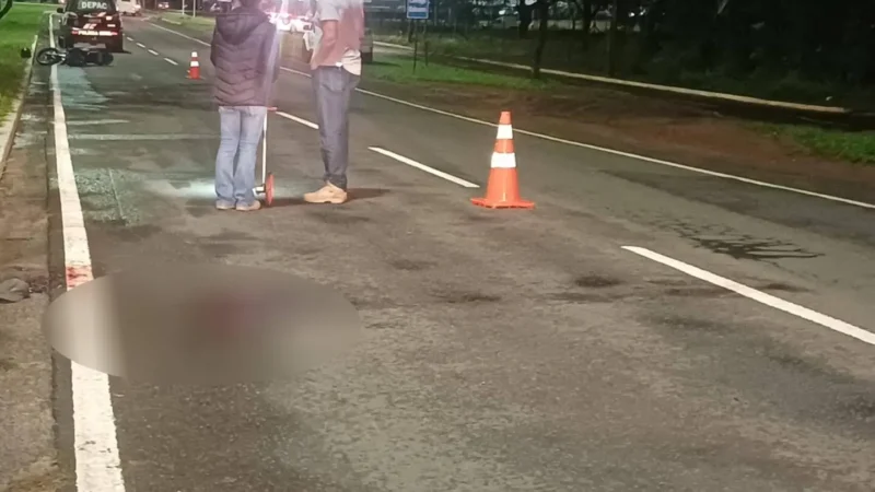 Pedestre tem perna amputada após ser atropelado por motocicleta na Avenida Gury Marques