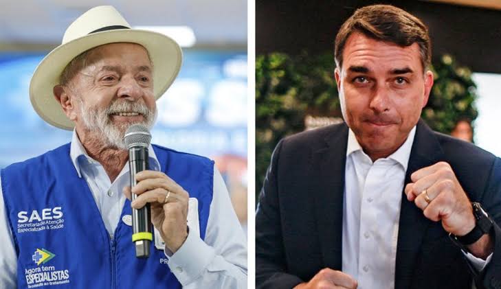 Pesquisa aponta empate técnico entre Flávio Bolsonaro e Lula em eventual 2º turno