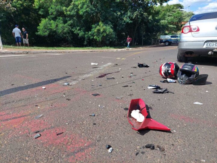 Motociclista de 53 anos tem pé amputado após colisão entre moto e carro em Campo Grande