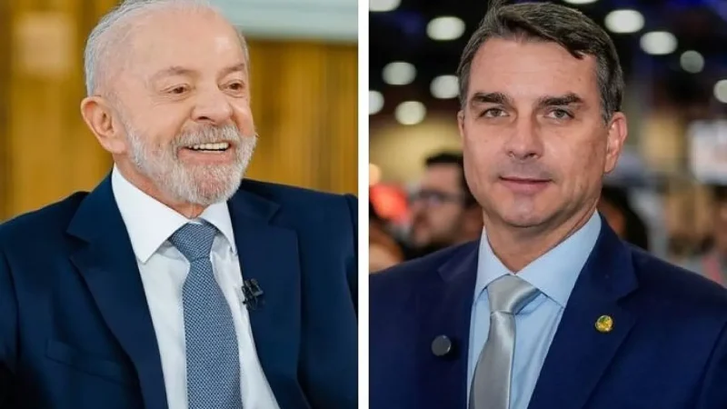 Flávio Bolsonaro lidera apuração e disputa 2º turno com Lula