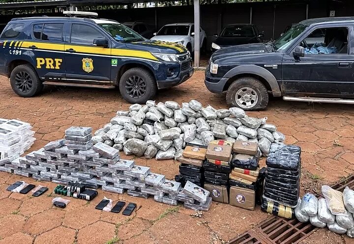 Homem é preso com 273 kg de drogas após fugir de abordagem na MS-080 em Rio Negro MS