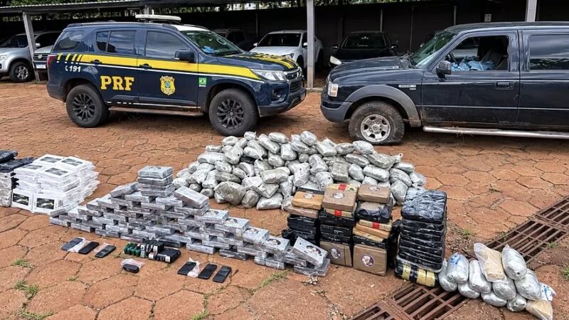 Homem é preso com 273 kg de drogas após fugir de abordagem na MS-080 em Rio Negro MS