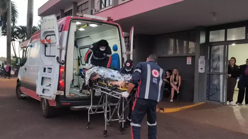 Motociclista tem pé amputado e sofre fratura exposta em acidente