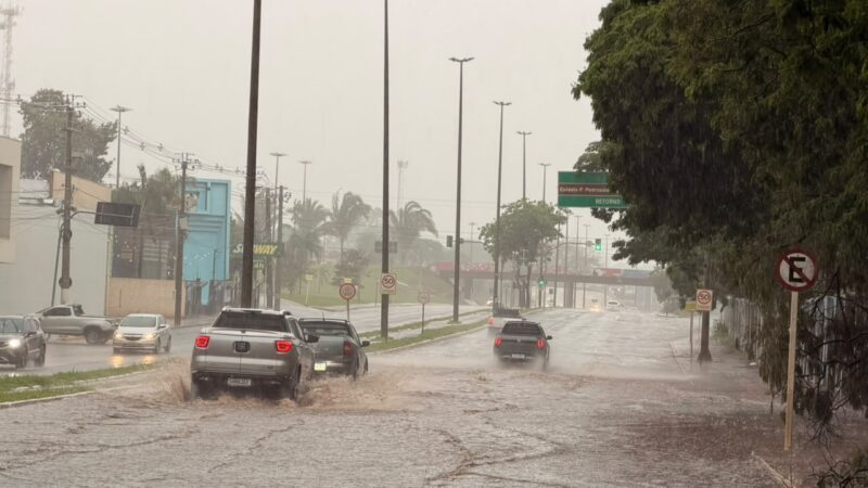 MS tem previsão de temporais e chuva acima de 100 mm no fim de semana